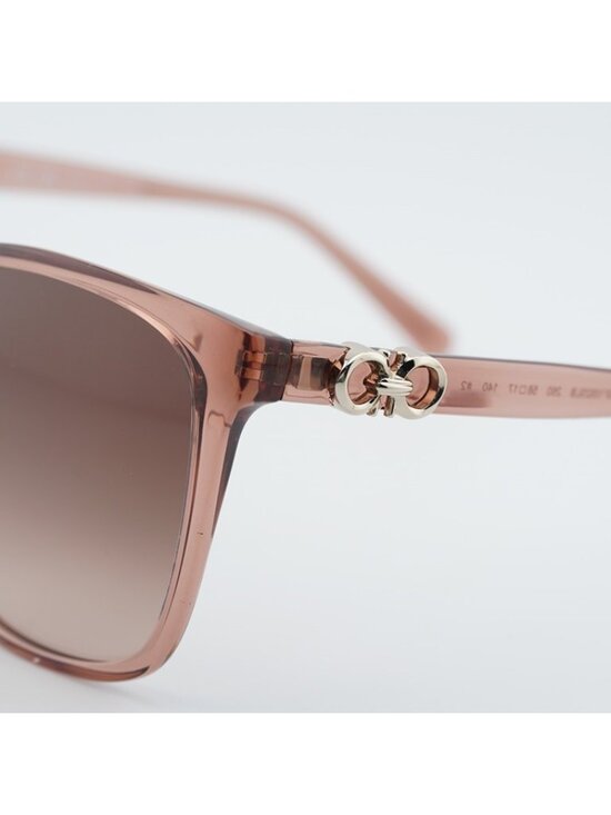 Salvatore Ferragamo SF1092SLB 260 Sunglasses Nude Square Frame, Brown Lenses